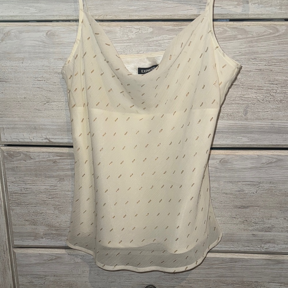 BNWT Express Cream Crowl Neck Cami